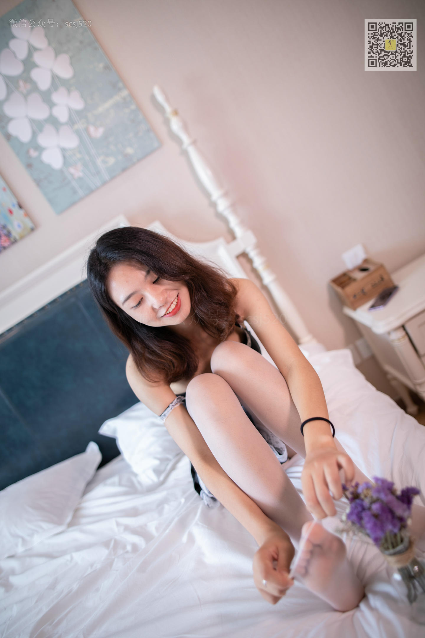 ISS山茶摄影 136 婷婷 情趣白丝