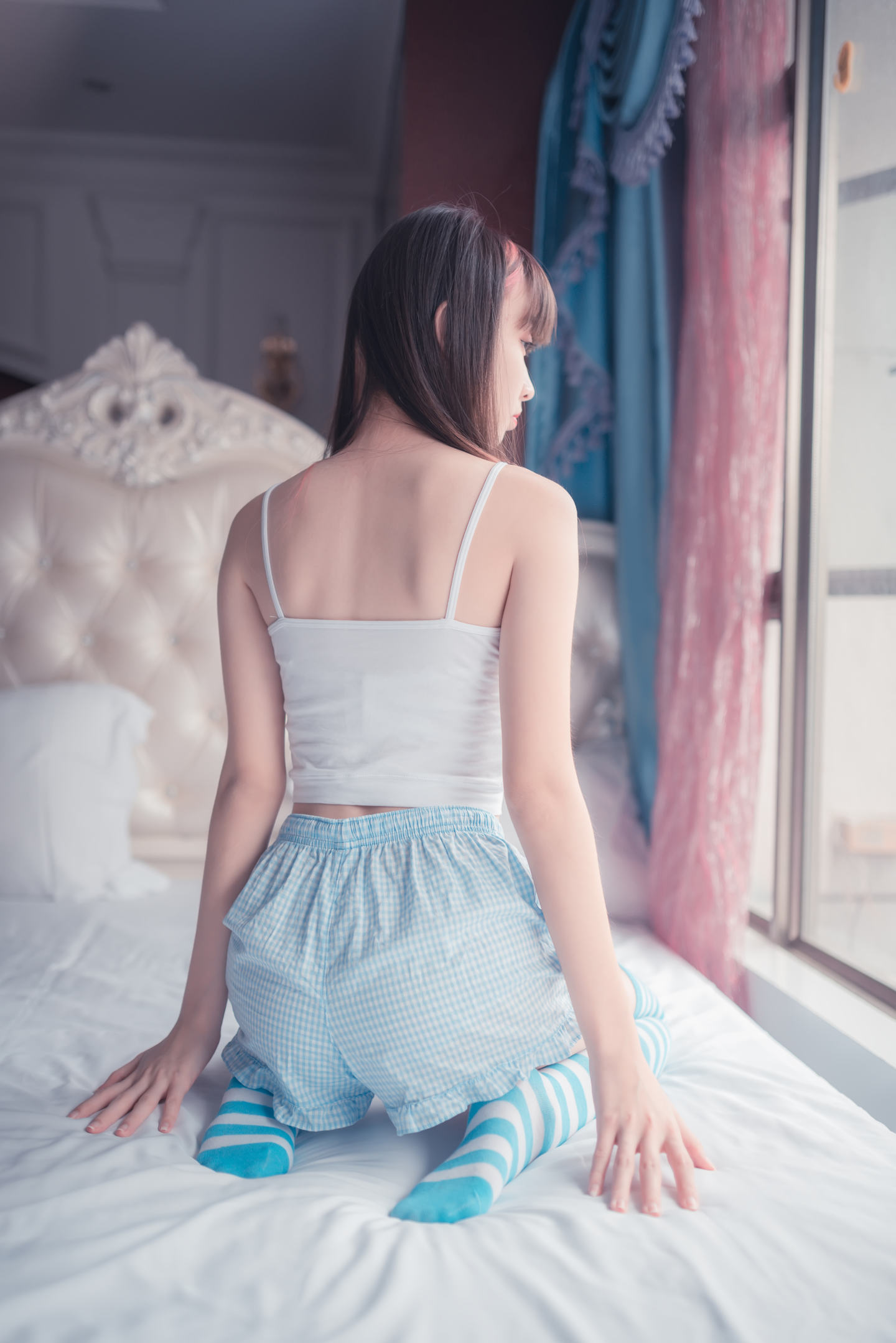 风之领域 NO.014 蓝白条纹丝袜小可爱