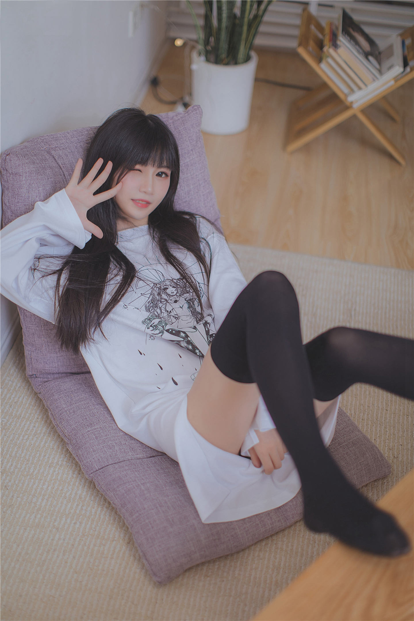 风之领域 NO.079 长发的黑丝学妹