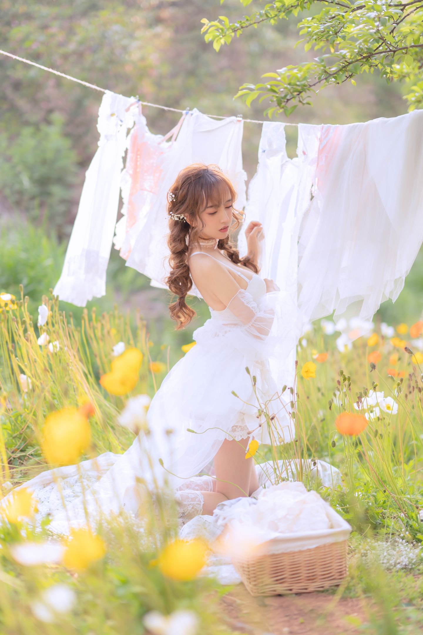 过期米线线喵 NO.122 晒衣服[41P]