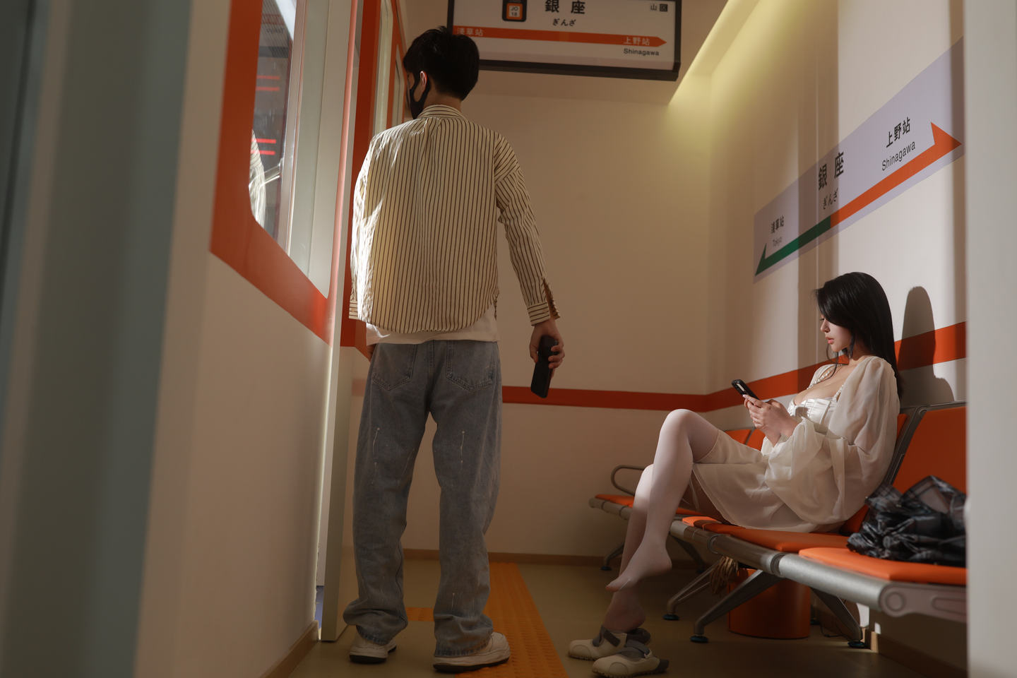 奈汐酱nice NO.92 电车 [75P1V]