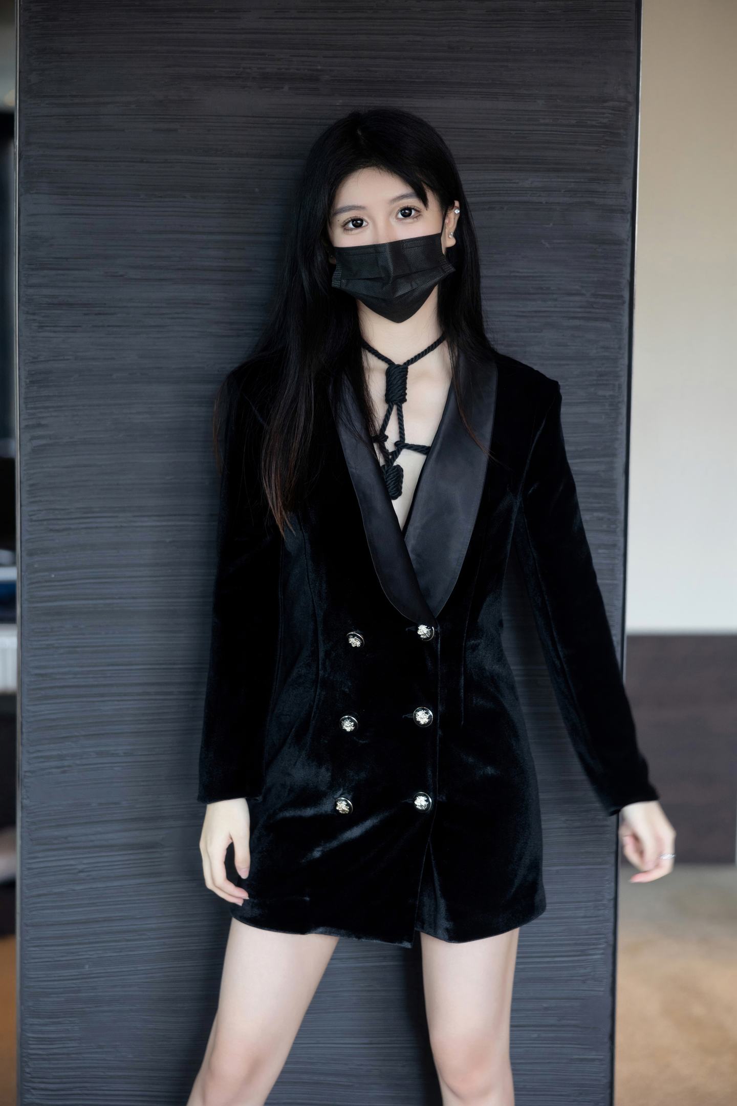 谢小蒽 NO.036 内购无水印 7121 黑色绳缚 [113P]