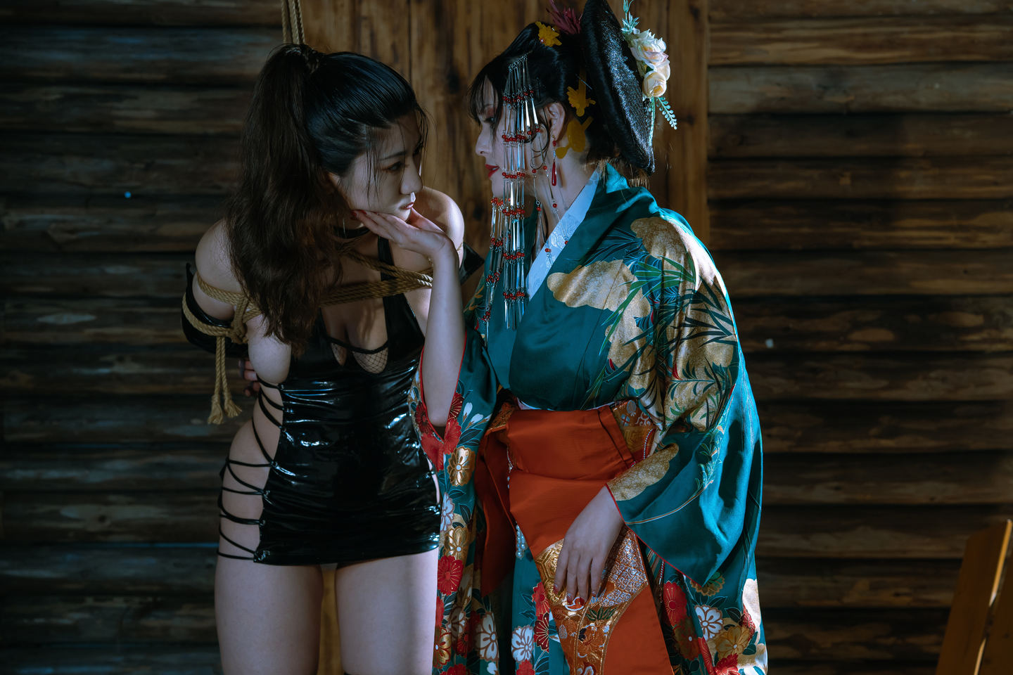 云溪溪 NO.068 云溪溪×星澜×夏夏子 花魁X忍者 1V