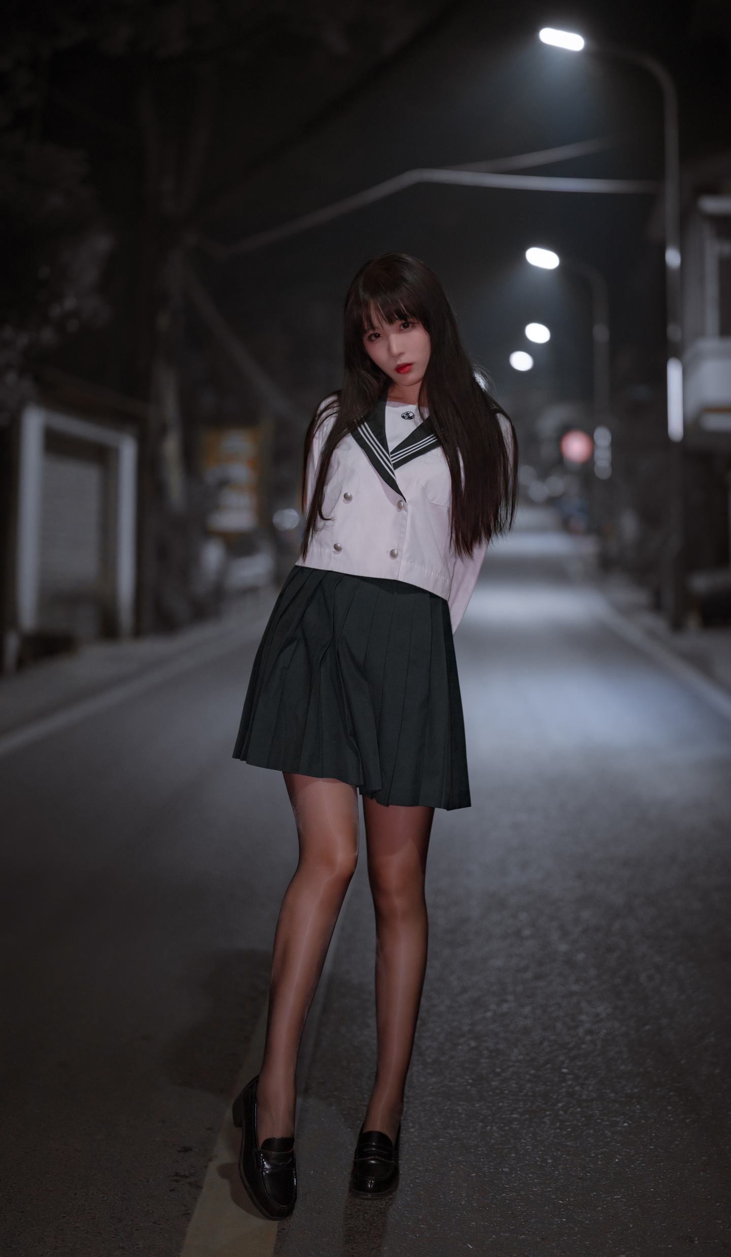 轩萧学姐 NO.041 公路JK [60P]