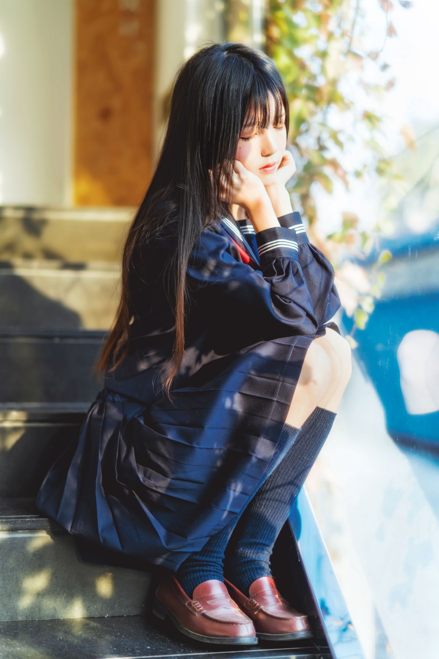 桜桃喵 NO.043 小小少女 黑色水手服 [50P]